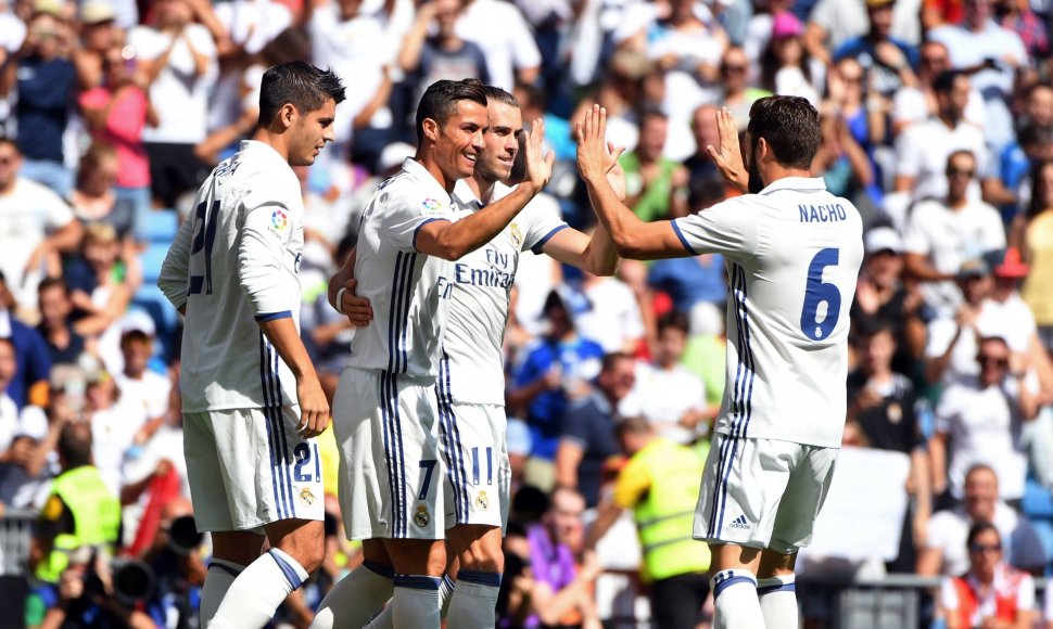 Po traumos į Madrido „Real“ sudėtį sugrįžo Cristiano Ronaldo