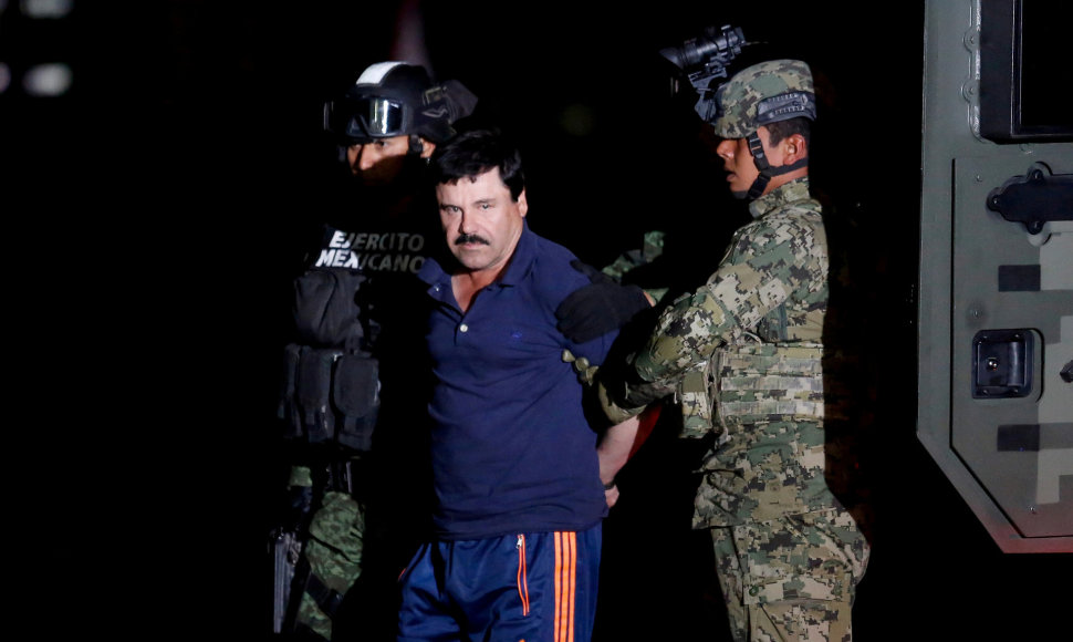 Prieš septynerius metus suimtas Joaquinas „El Chapo“ Guzmanas