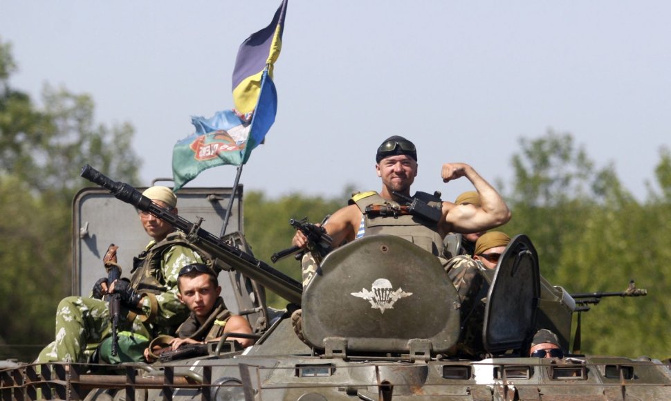 Ukrainos kariai artėja Donecko link
