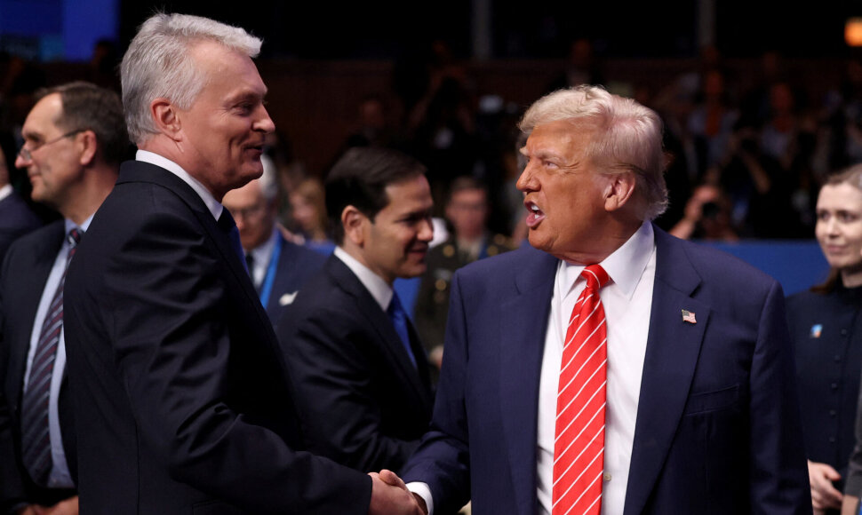 Gitanas Nausėda ir Donaldas Trumpas / Toby Melville / REUTERS