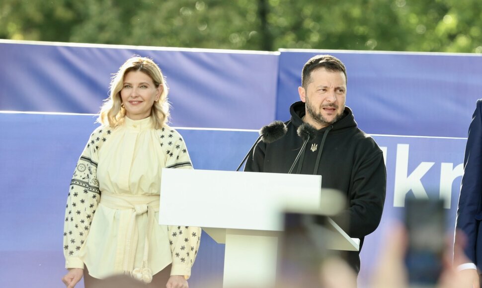 Olena Zelenska ir Volodimyras Zelenskis