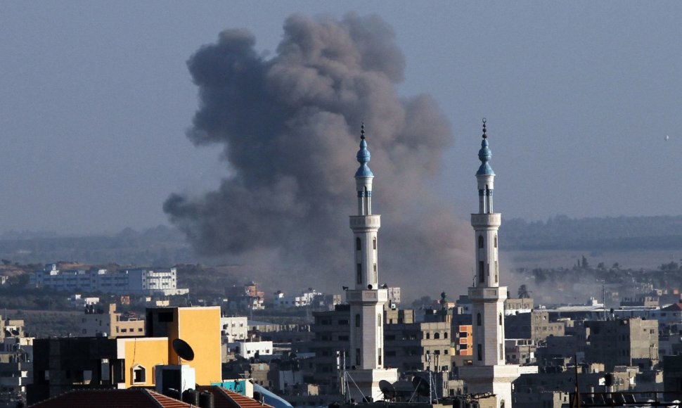 Antskrydžiai Gazos ruože prieš teroristų grupuotę „Hamas“