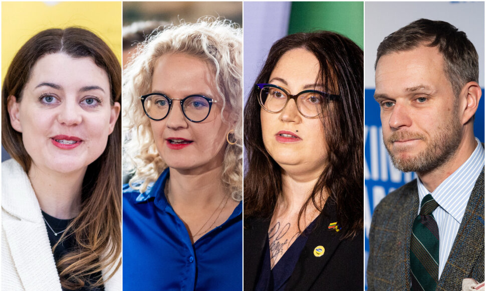 Monika Navickienė, Au&scaron;rinė Armonaitė, Evelina Dobrowolska ir Gabrielius Landsbergis