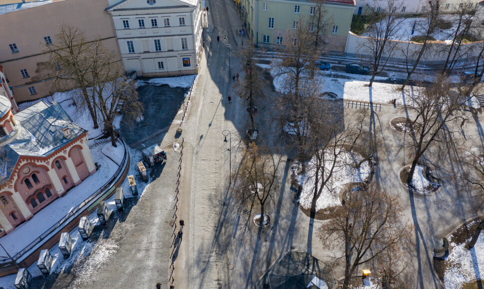 Vilnius skelbia konkursą prekybos ne maisto produktais laikinuose įrenginiuose prie Pilies ir Didžiosios g.
