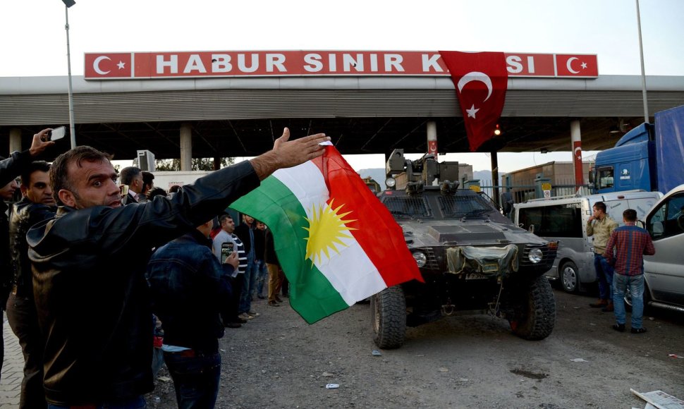 Irako kurdų kovotojai Turkijoje