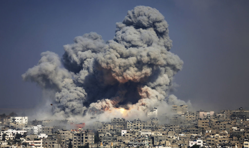 Po Izraelio aviacijos smūgio Gazos Ruože
