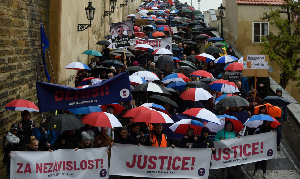 Protestai Prahoje