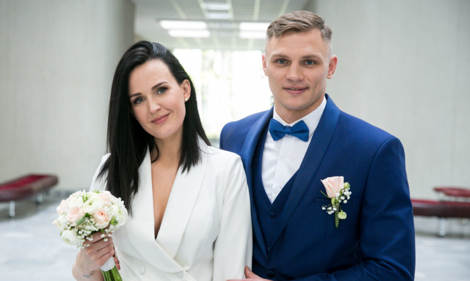 Airinės Juodrytės ir Sergejaus Maslobojevo vestuvių akimirka