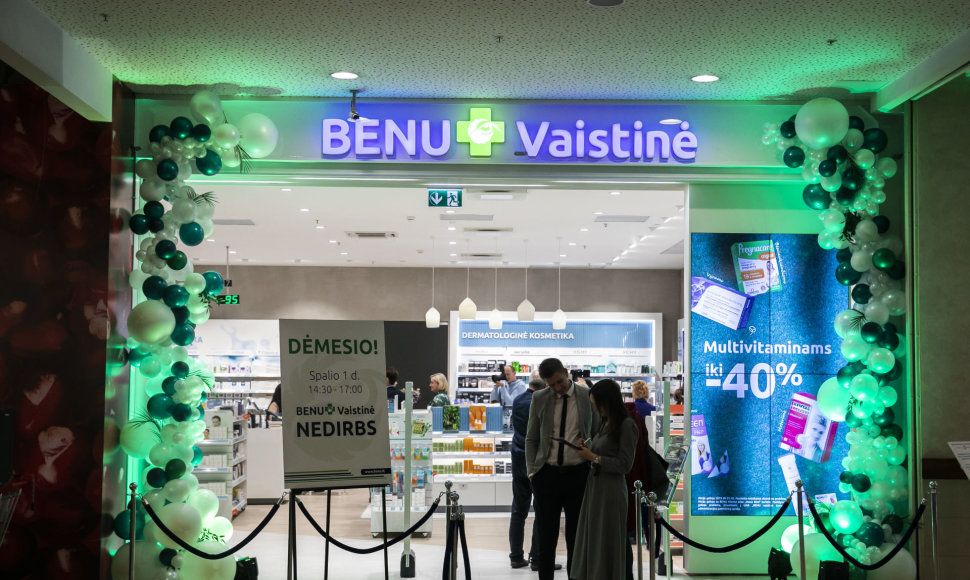  Didžiausia naujos koncepcijos BENU vaistinė Baltijos šalyse
