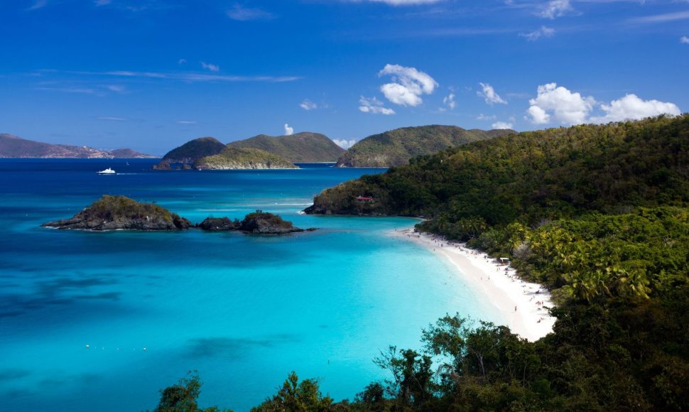 10. Trunk Bay, Mergelių salos