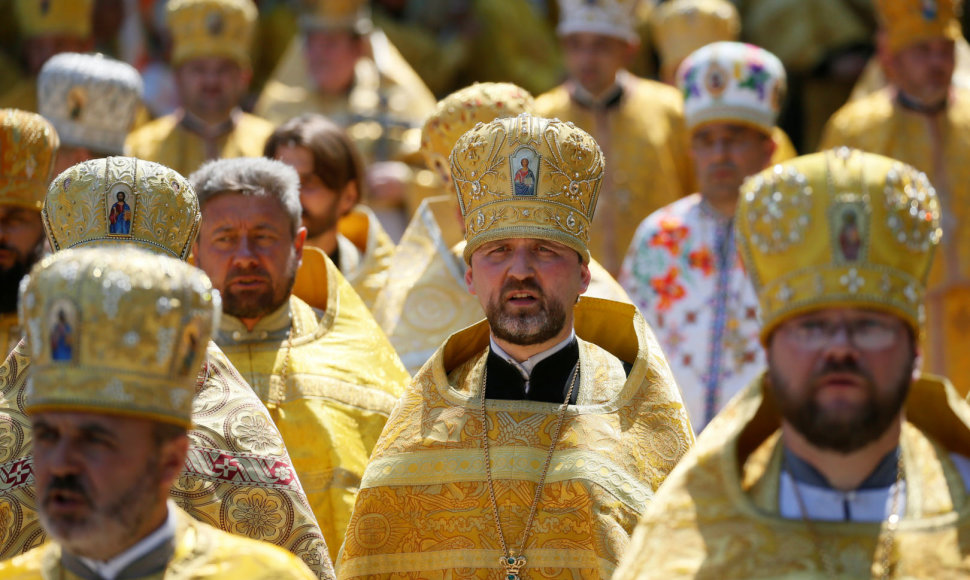 Ukrainos stačiatikių bažnyčios atstovai
