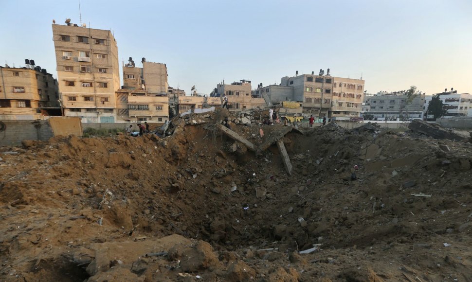 Gazos Ruožas po Izraelio atakos
