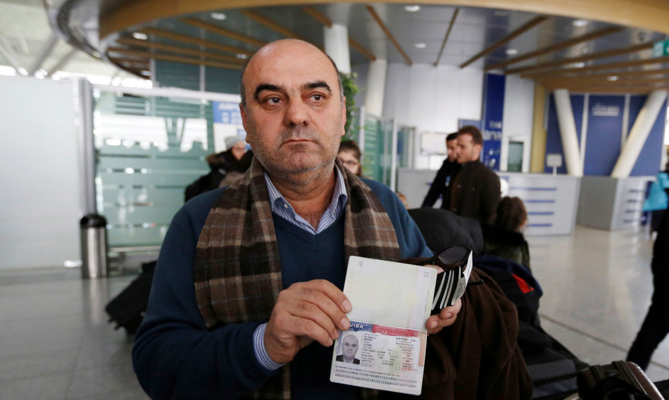 Irakietis, kuris iš Egipto turėjo grįžti į namo, kai buvo neįleistas į lėktuvą į JAV