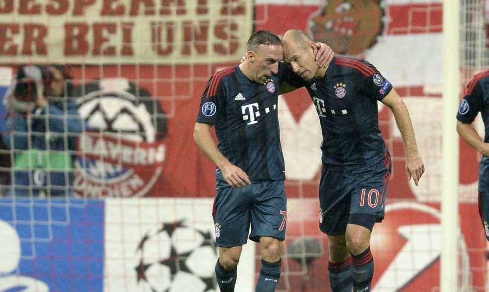 Franckas Ribery ir Arjenas Robbenas