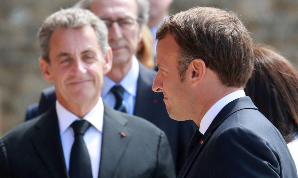 Nicolas Sarkozy ir Emmanuelis Macronas