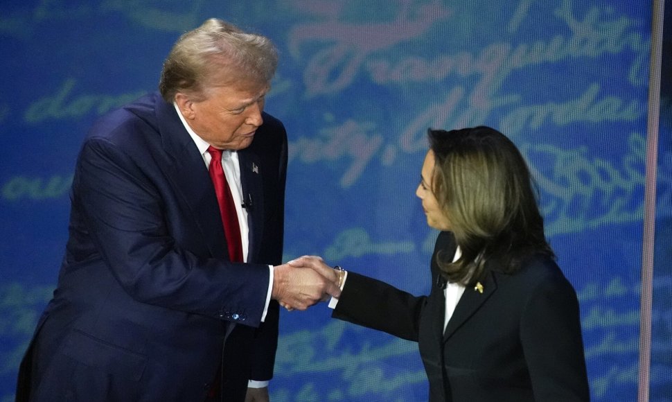 Donaldas Trumpas ir Kamala Harris