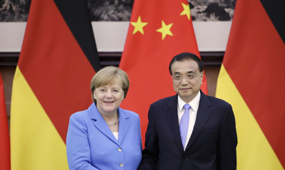 Angela Merkel ir Li Keqiangas