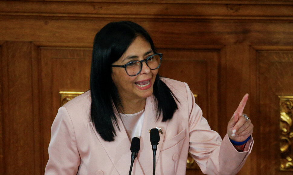 Venesuelos viceprezidentė Delcy Rodriguez