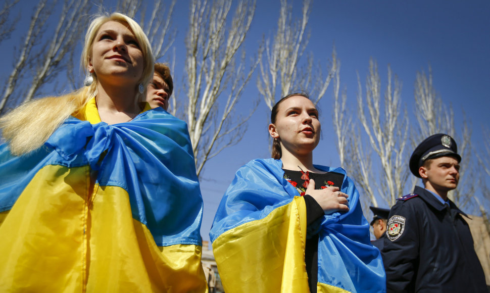 Ukrainiečių protestas Luhanske 2014 metais