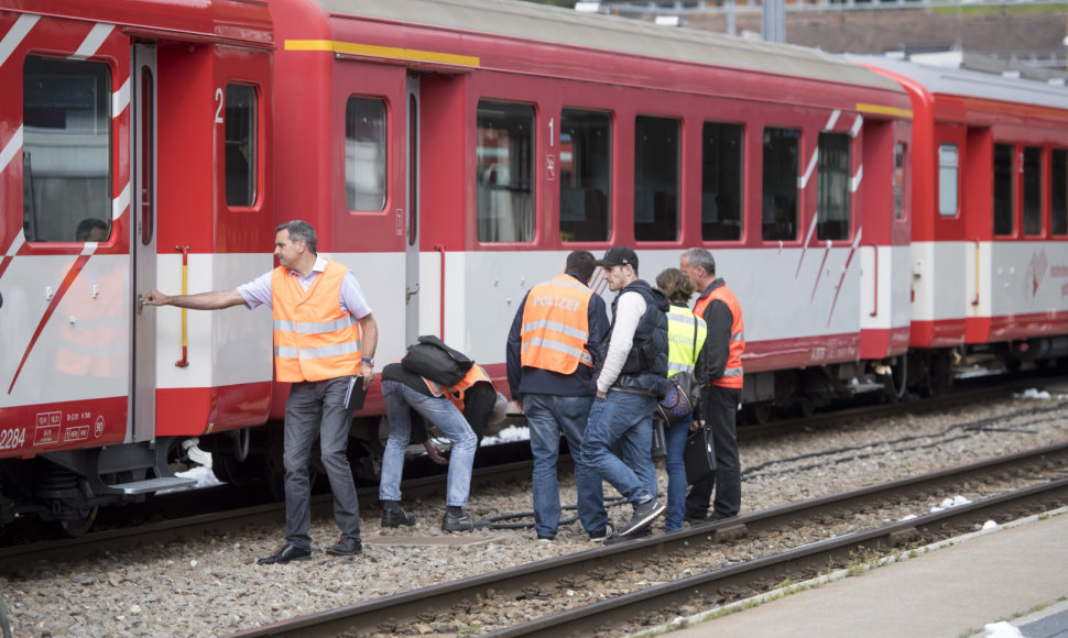 Šveicarijoje per traukinio avariją sužeisti 27 žmonės