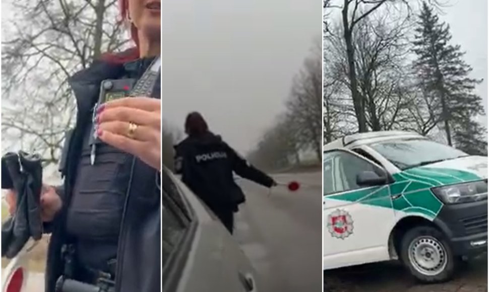 Vairuotojo susidūrimo su policija epizodai