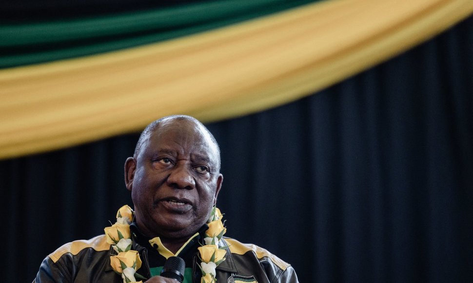 Pietų Afrikos Respublikos prezidentas Cyrilas Ramaphosa