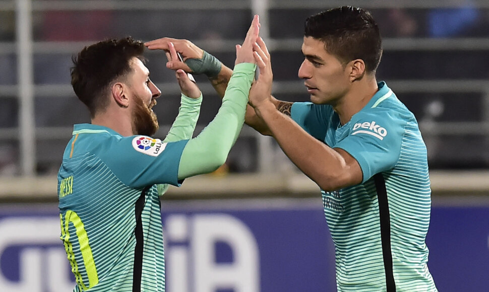 Lionelis Messi ir Luisas Suarezas