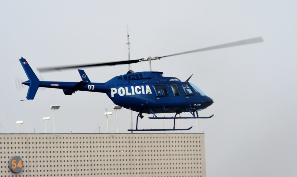 Meksikos policijos sraigtasparnis