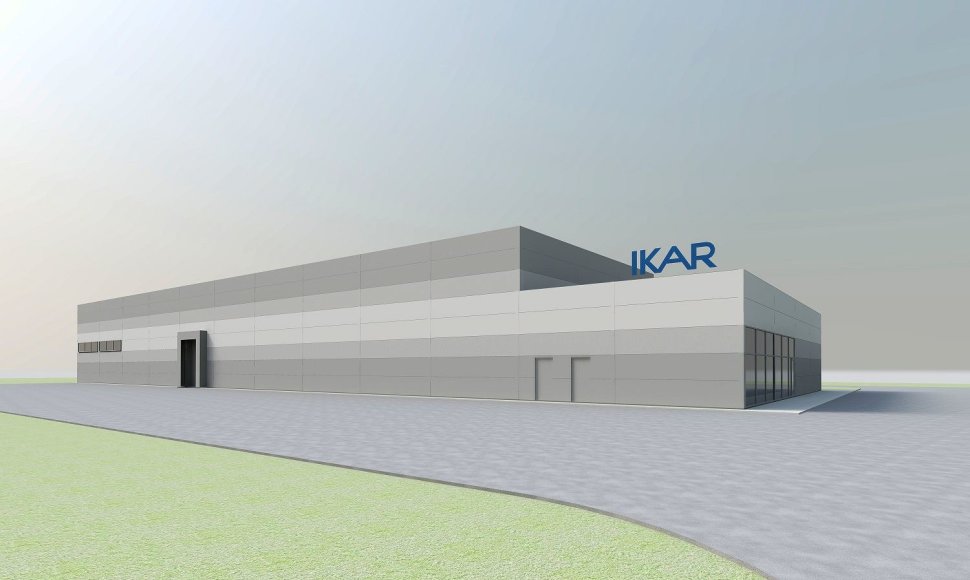 „Ikarai“ gamyklos pirmojo etapo vizualizacija