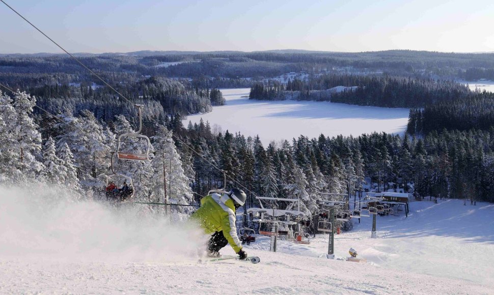 Pietų Švedijos slidinėjimo kurortas „Isaberg“ / Kurorto „Isaberg“ nuotr.