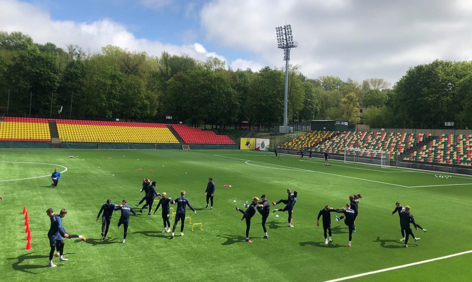 „Riterių“ treniruotė LFF stadione