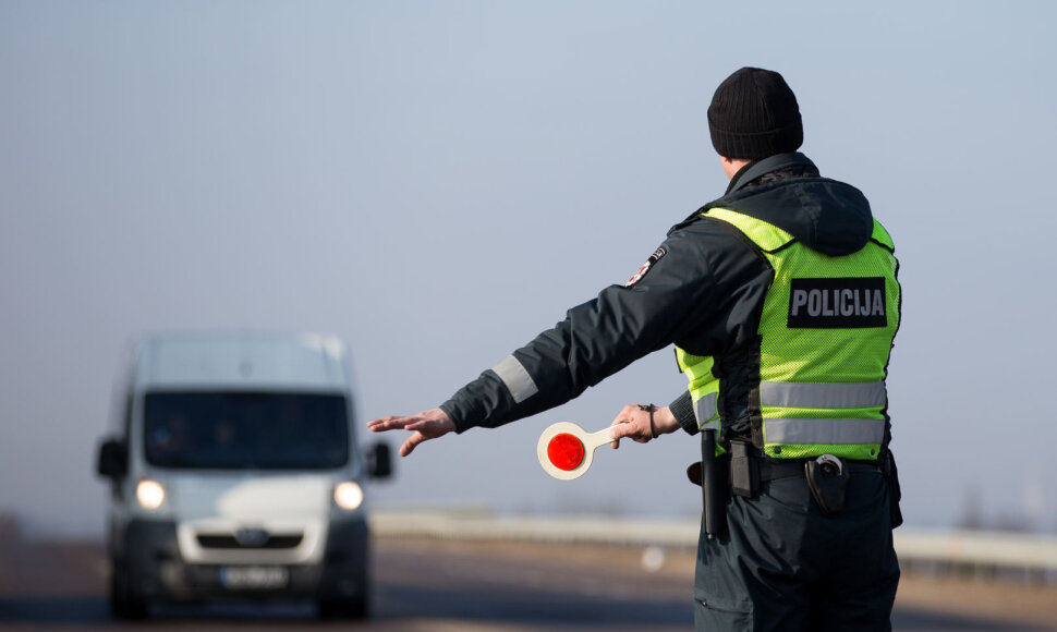 Rytinio policijos reido akimirka