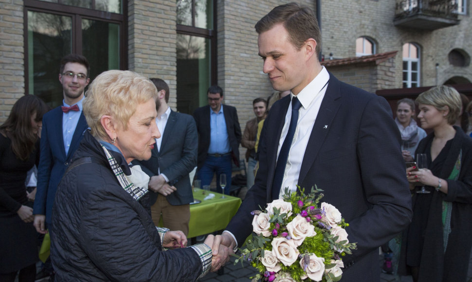 Gabrielius Landsbergis ir Irena Degutienė