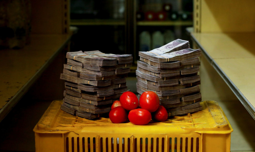 1 kg pomidorų kaina – 5,000,000 bolivarų