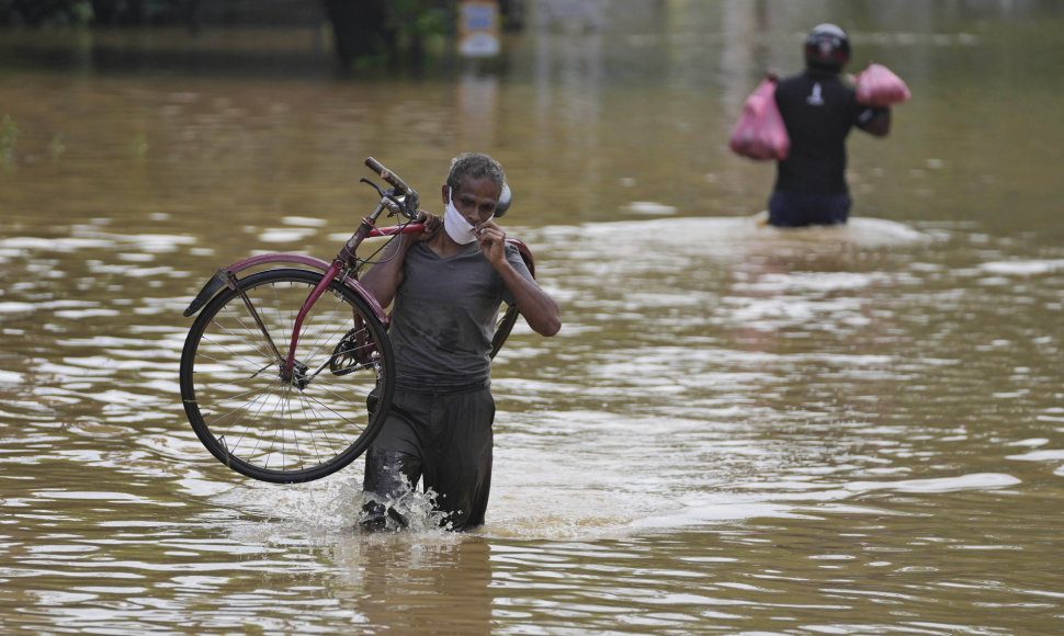Potvyniai Šri Lankoje