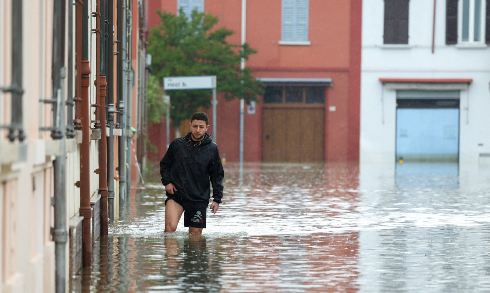 Potvynio padariniai Šiaurės Italijoje