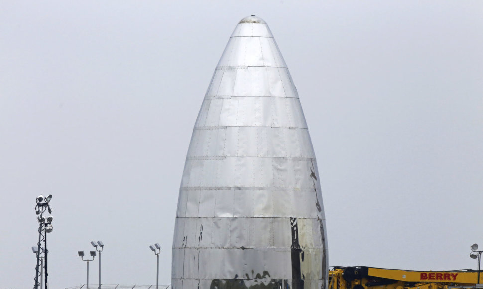 „SpaceX“ erdvėlaivio „Starship“ prototipas Boka Čikoje