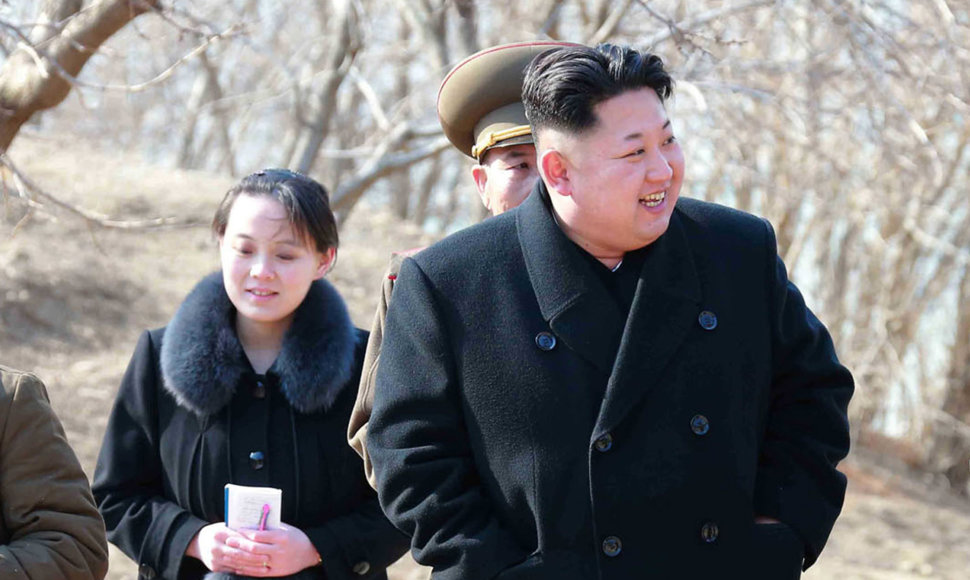 Kim Yo-jong ir Kim Jong Unas
