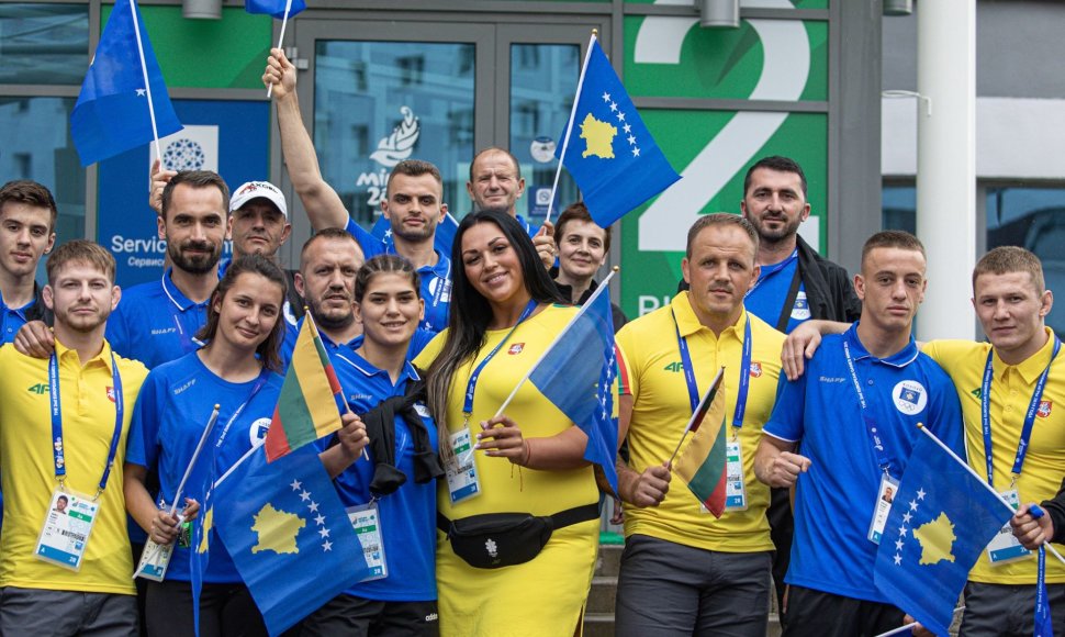 LIetuvos ir Kosovo sportininkai 
