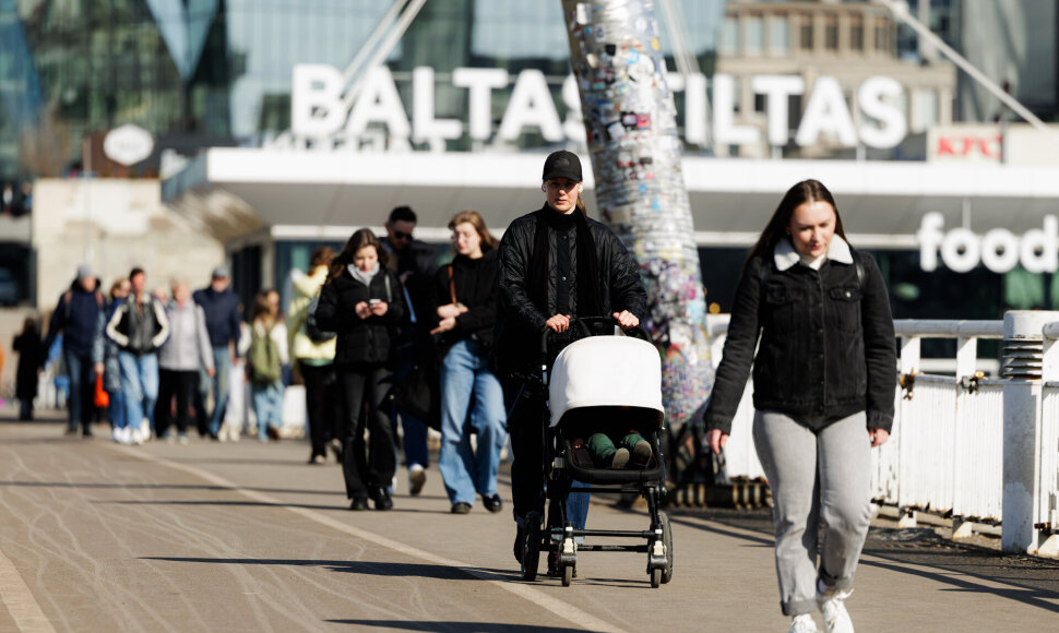 Pavasario &scaron;iluma Vilniuje
