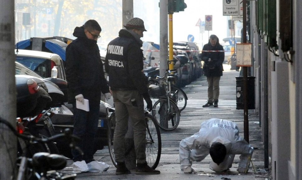 Policija Italijoje, sprogimo vietoje