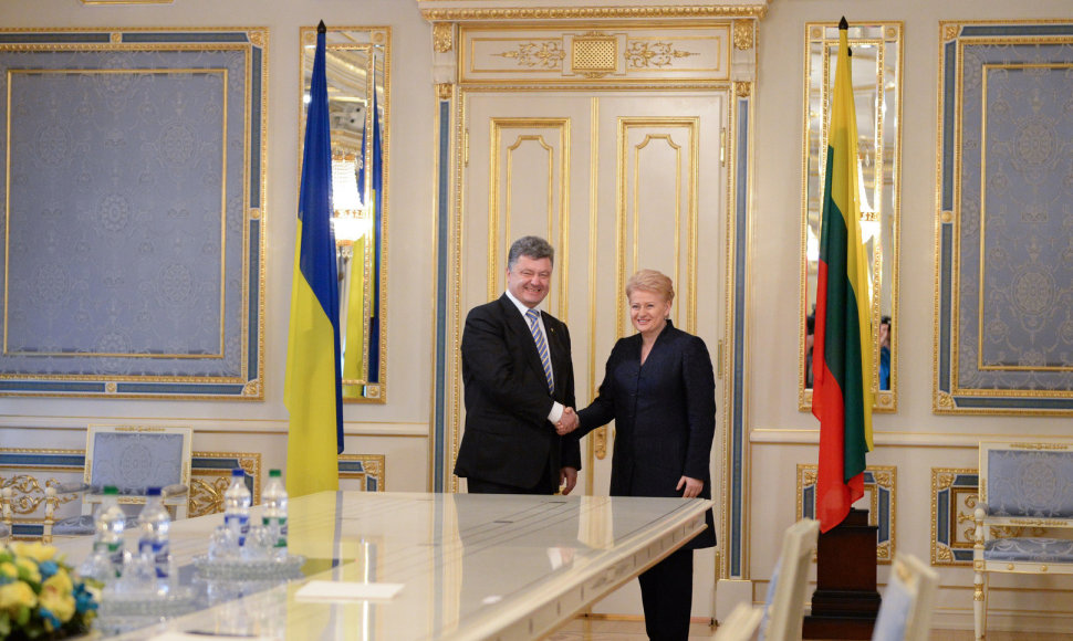 Dalia Grybauskaitė ir Petro Porošenka 