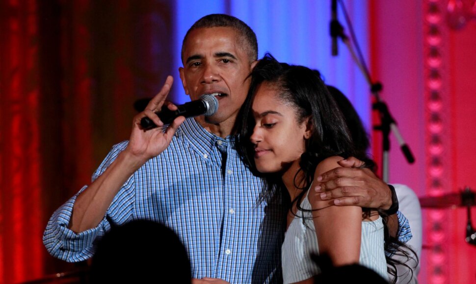 Barackas Obama su dukra Malia