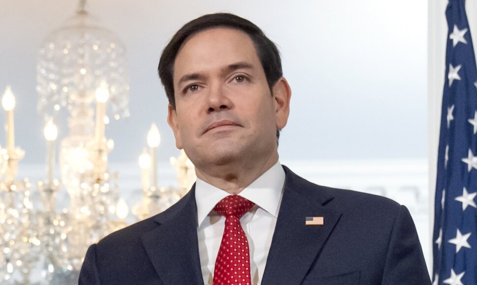 JAV valstybės sekretorius Marco Rubio / Mark Schiefelbein / AP
