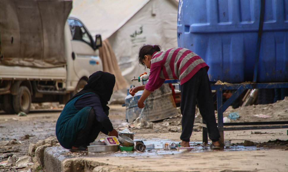 Pabėgėlių stovykla Idlibe