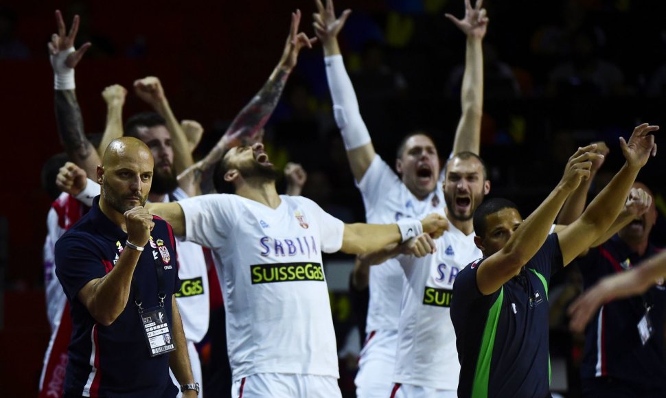 Serbijos krepšinio rinktinė sutriuškino Braziliją