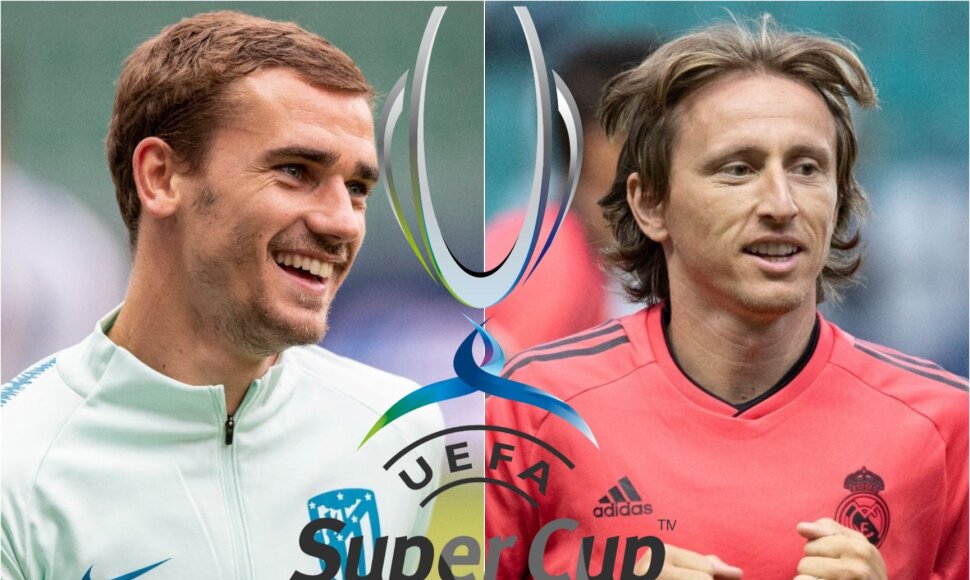 Antoine'as Griezmannas ir Luka Modričius