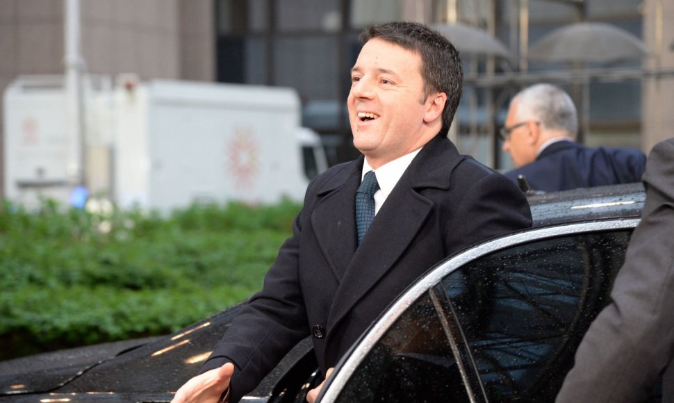 Îtalijos ministras pirmininkas Matteo Renzi