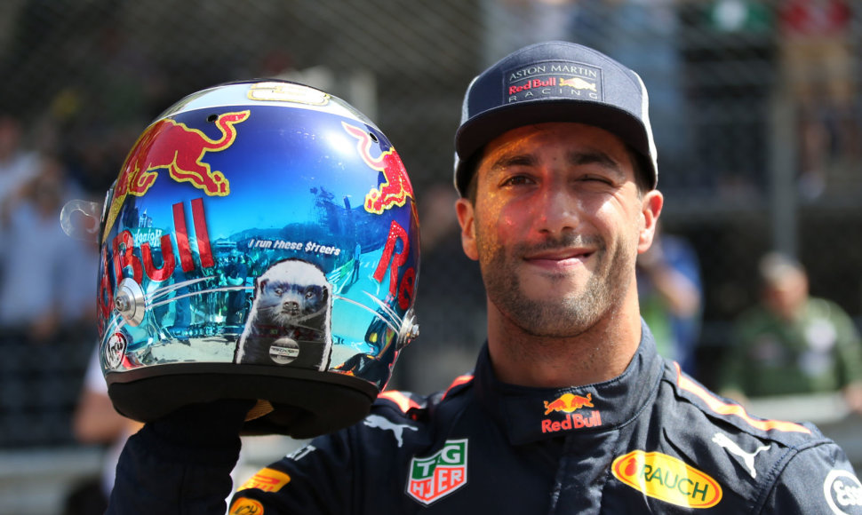 „Formulės 1“ Monako GP kvalifikacijoje nugalėjo Danielis Ricciardo