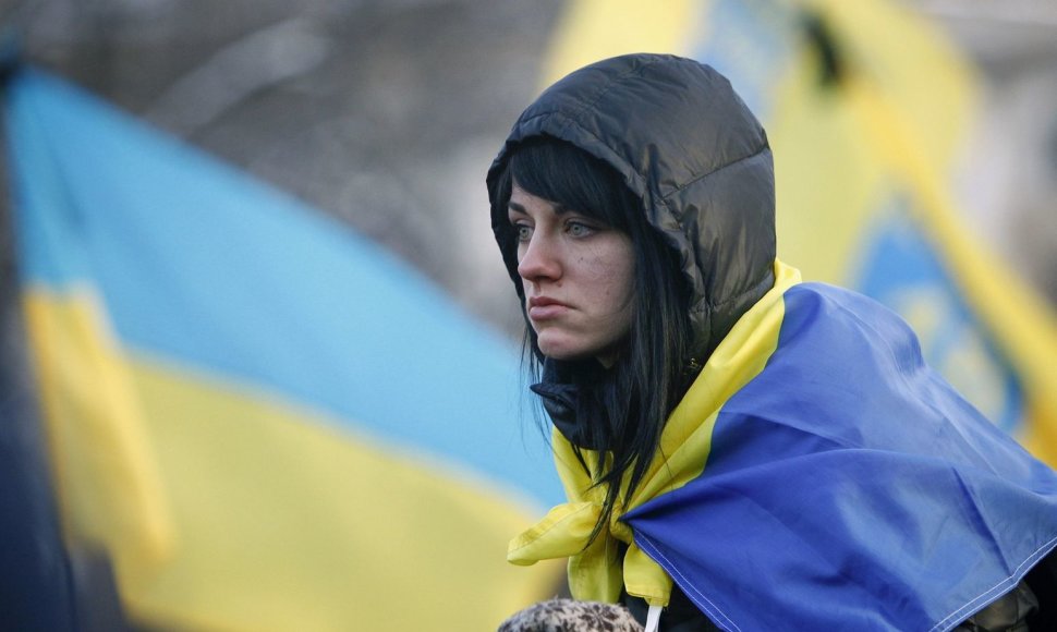 Protestuotoja Kijeve